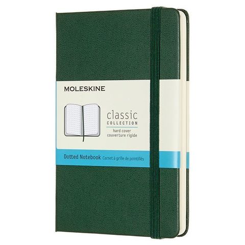 Блокнот Moleskine Classic Pocket,192 стр., зеленый, пунктир (1127926(MM713K15))