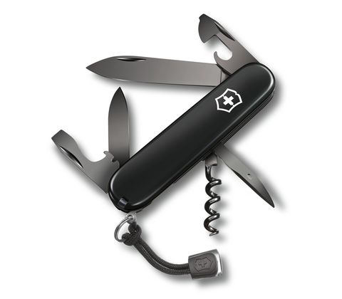 Нож Victorinox Spartan, 91 мм, 12 функций, черный (1.3603.31P)