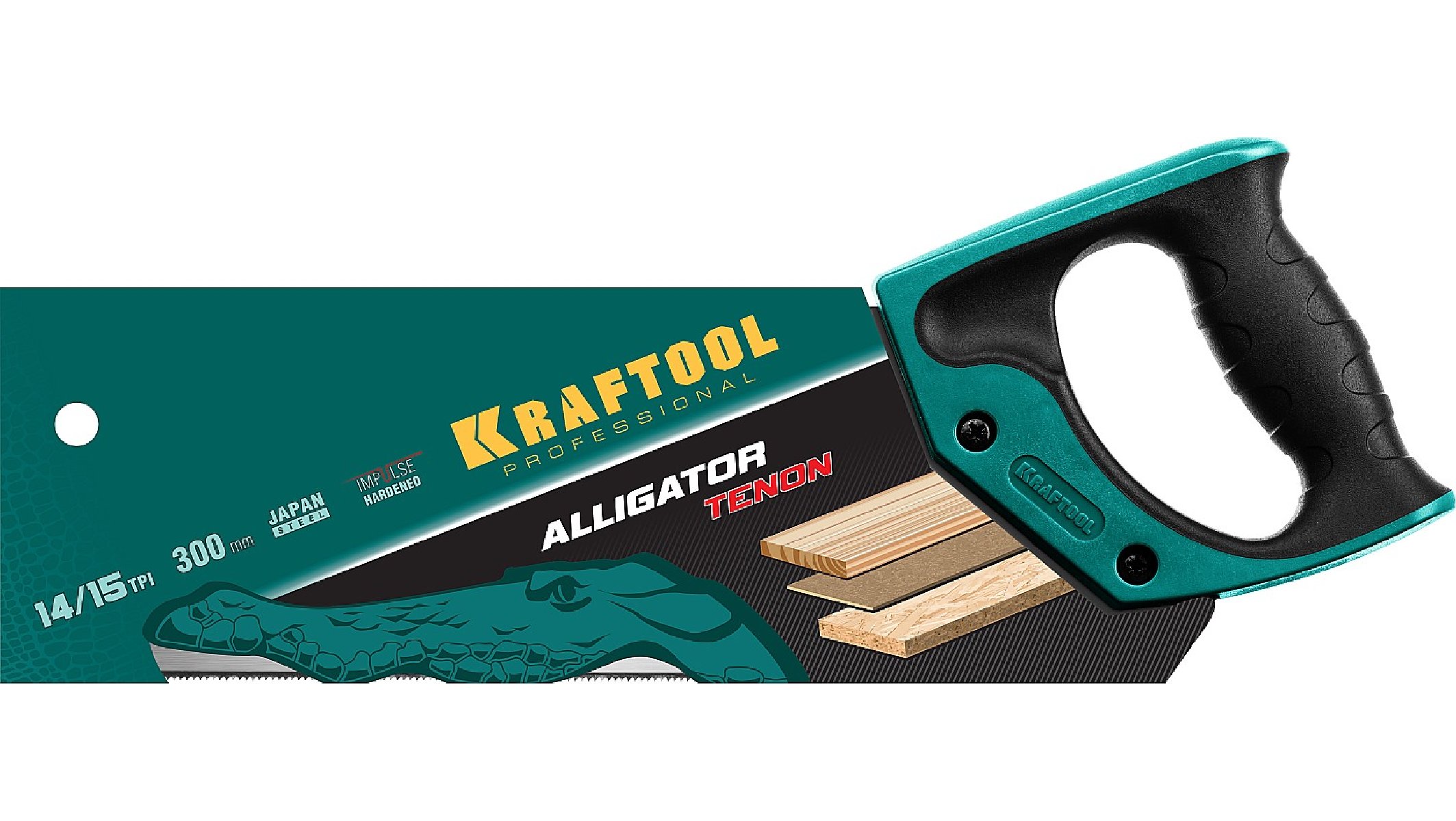 Ножовка с обушком для стусла KRAFTOOL Alligator Tenon 15 300 мм (15228-30)