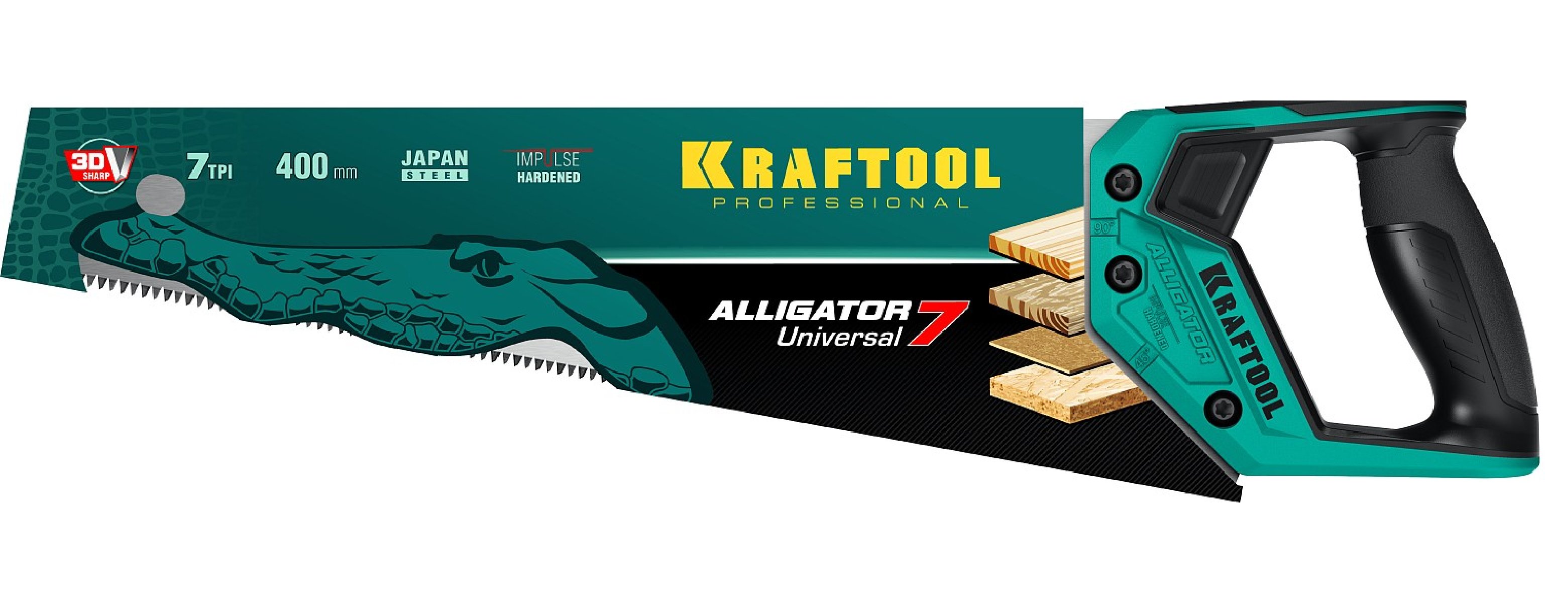 Универсальная ножовка KRAFTOOL Alligator Universal 7 400 мм (15004-40_z01)