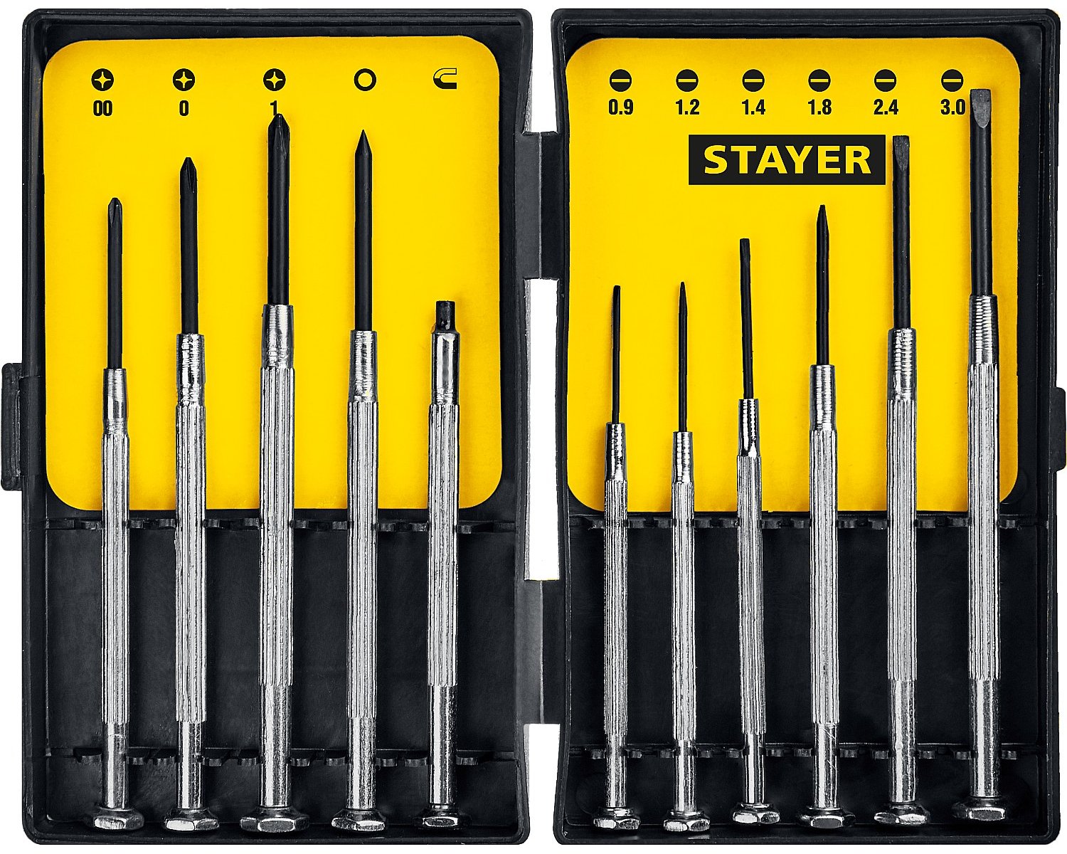 Часовые отвертки STAYER 11 предм. (2560-H11_z02)