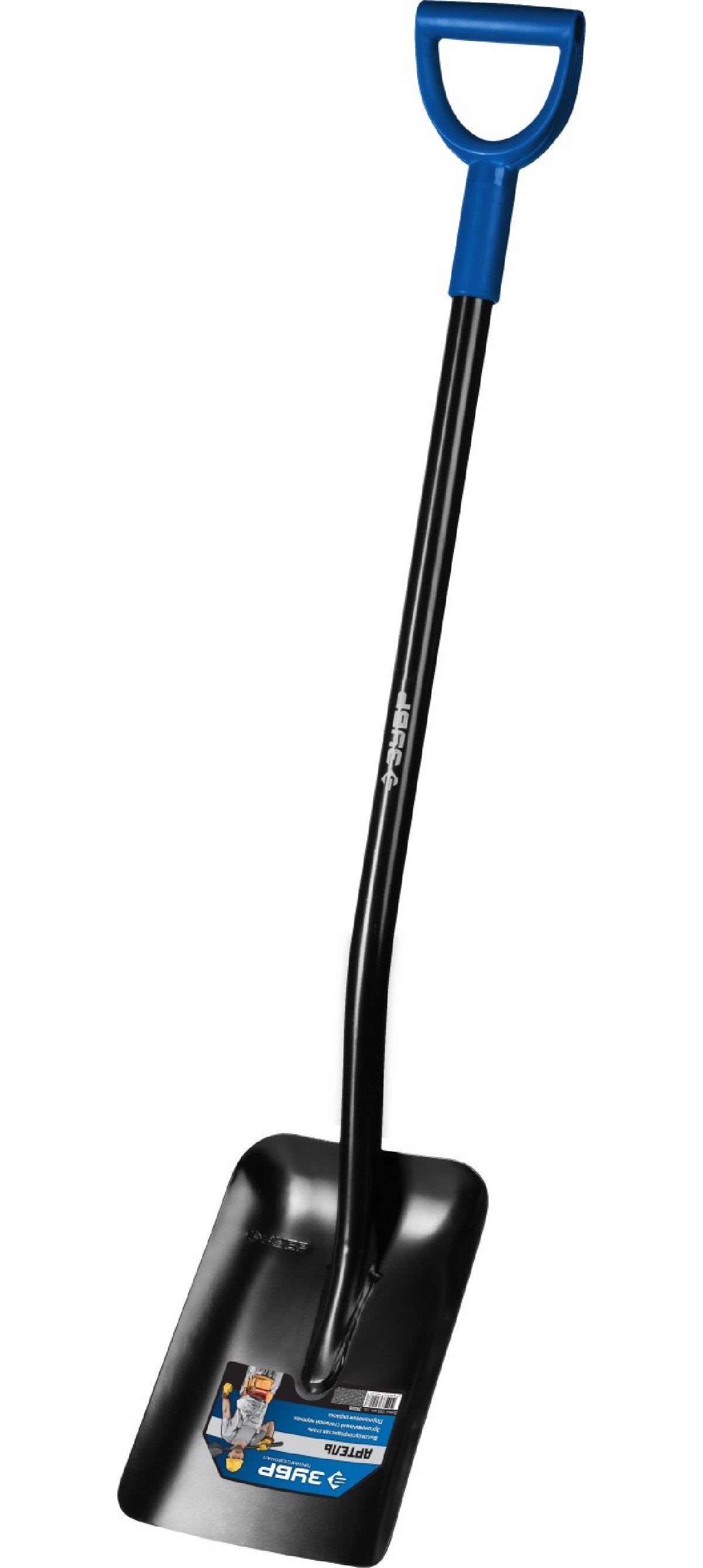 Совковая лопата ЗУБР Артель стальной черенок с рукояткой (39556)