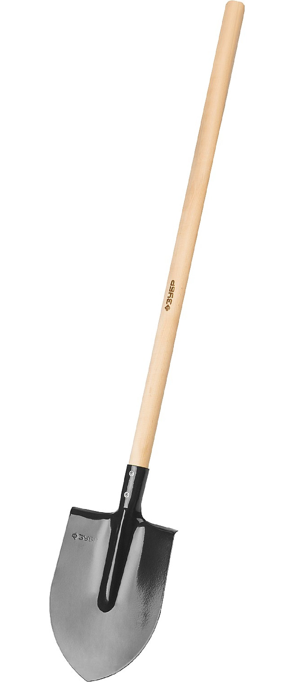 Штыковая лопата ЗУБР МАСТЕР, ЛКО, деревянный черенок, 1450 мм (39570)