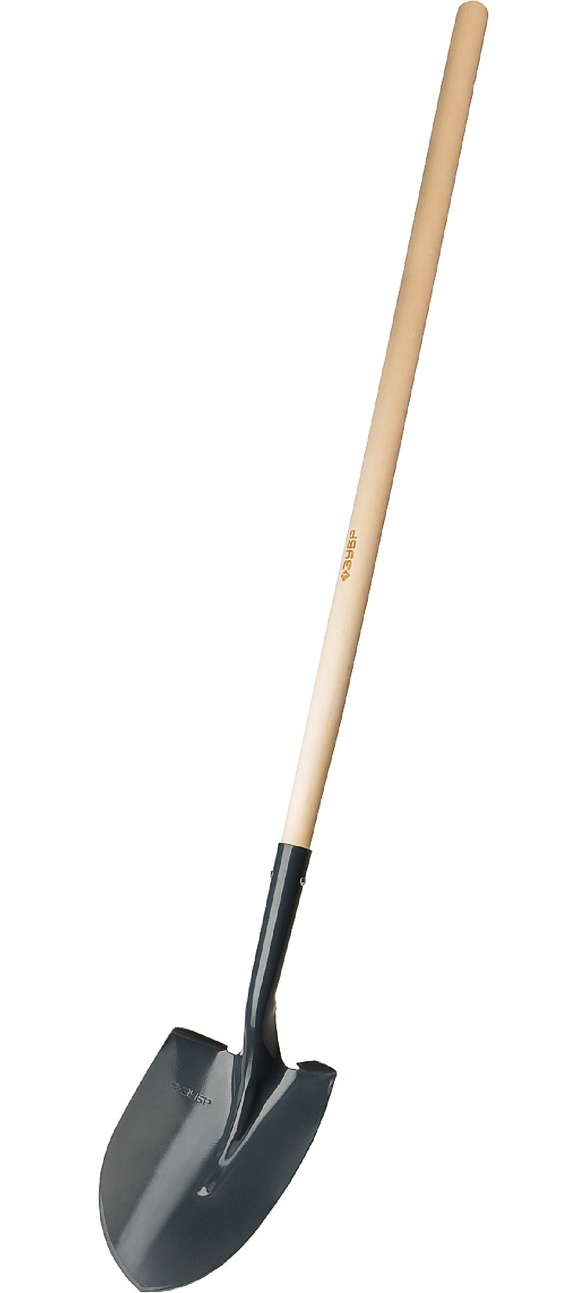 Штыковая лопата для земляных работ ЗУБР МАСТЕР, ЛСГ, деревянный черенок, 1500 мм (39575)