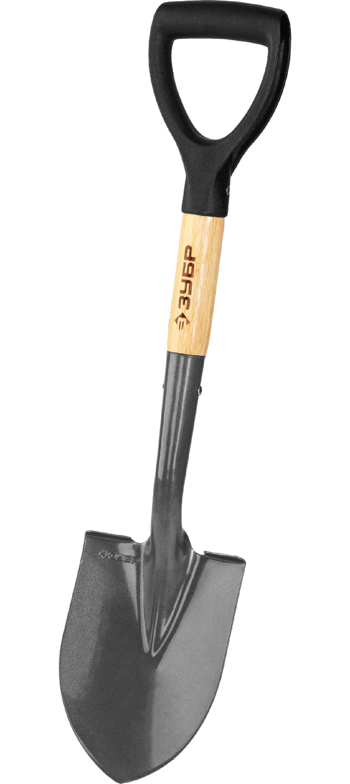 Автомобильная лопата ЗУБР Профессионал Фаворит-А с деревянным черенком, с рукояткой (4-39504_z01)