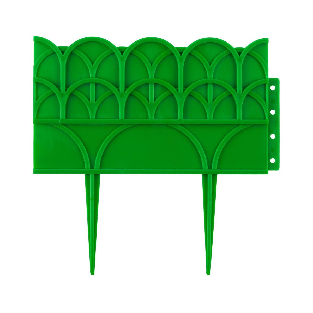 Декоративный бордюр GRINDA 14х310 см, для цветников, зеленый (422223-G)