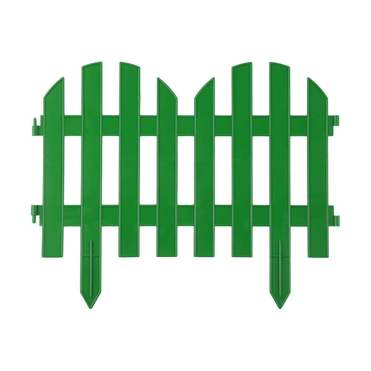 Декоративный забор GRINDA Палисадник 28х300 см, зеленый (422205-G)