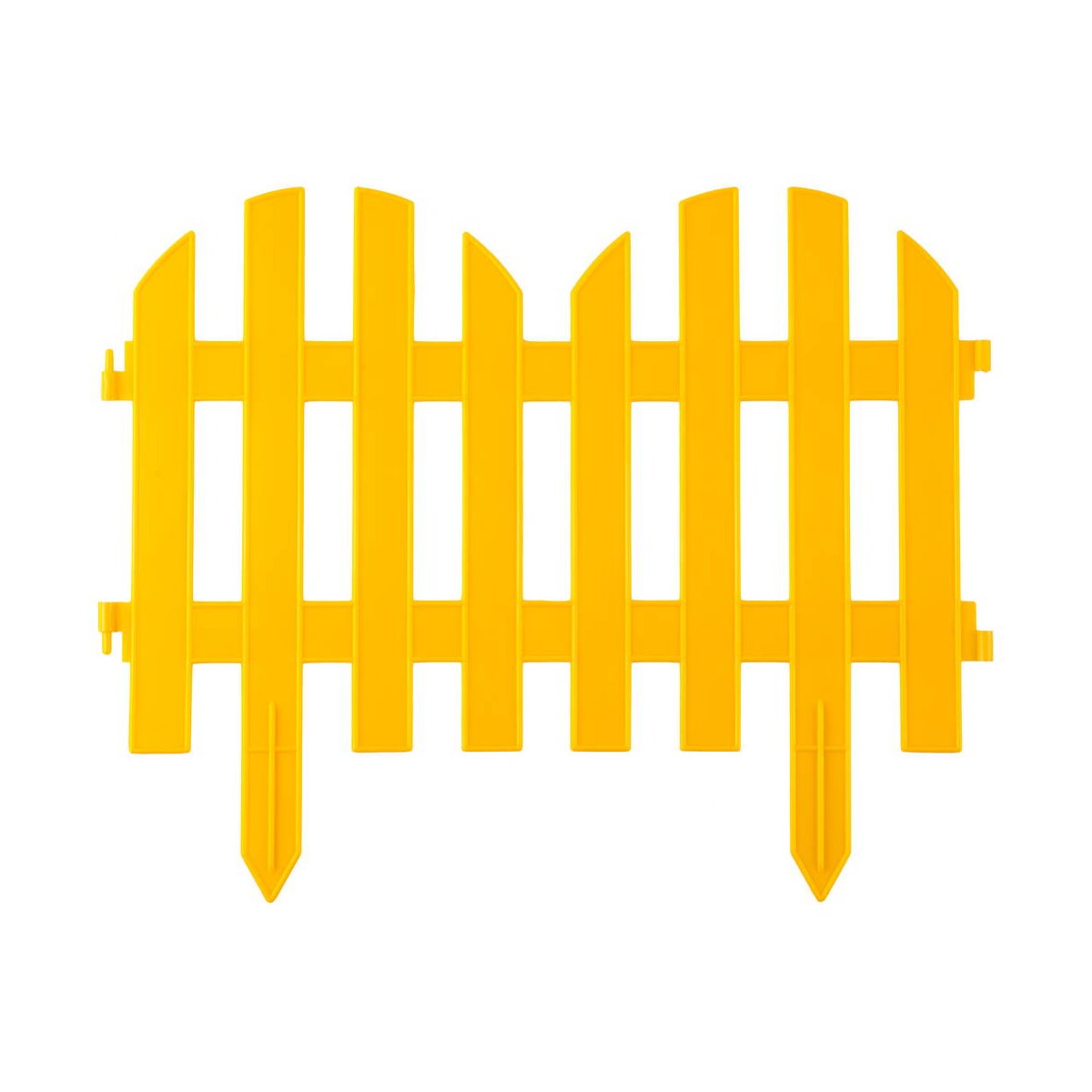 Декоративный забор GRINDA Палисадник 28х300 см, желтый (422205-Y)