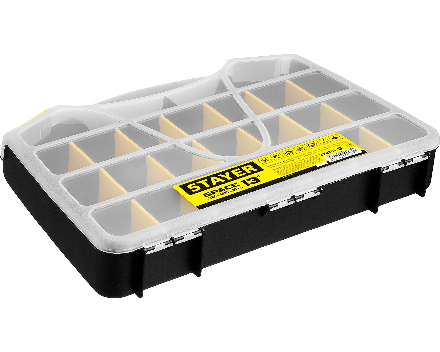 Пластиковый ящик для инструментов STAYER SPACE-13 320 х 260 х 50 мм (12.5 ) (38038-13_z01)