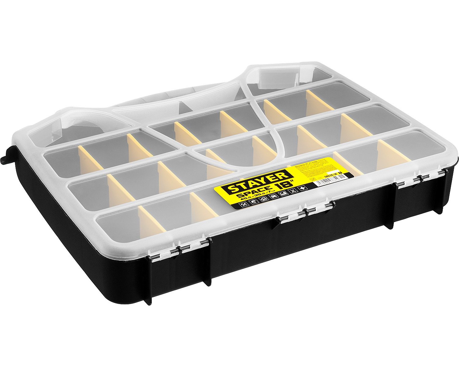 Пластиковый органайзер STAYER SPACE-18 460 х 365 х 70мм (18 ) (38038-18_z01)