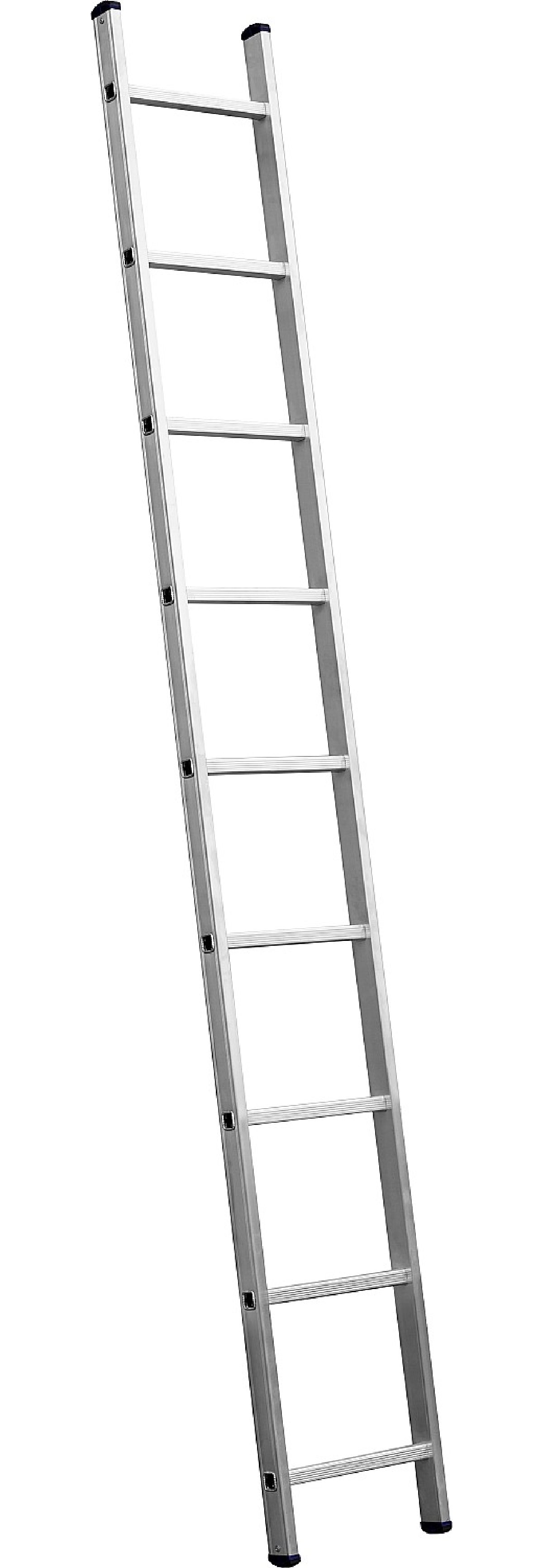 Приставная лестница СИБИН, односекционная, алюминиевая, 9 ступеней, высота 251 см, (38834-09)