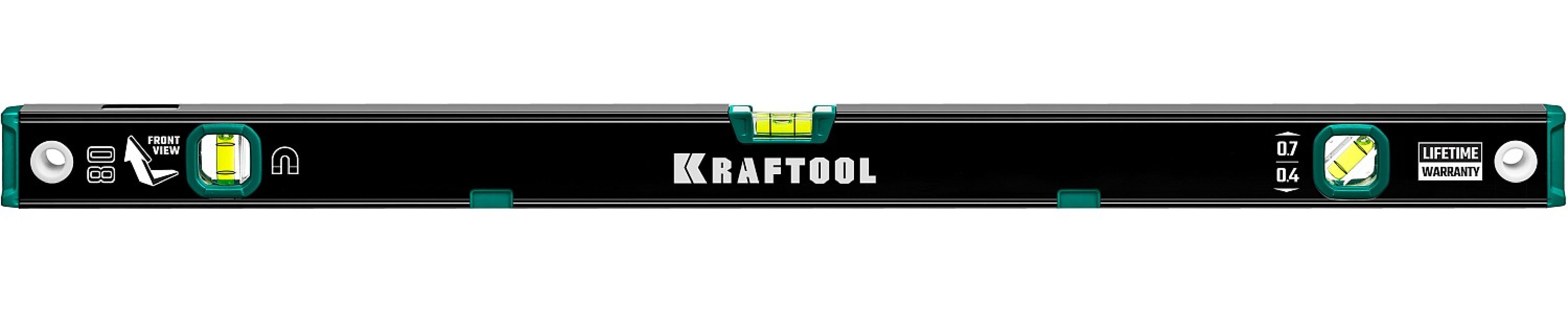 Магнитный уровень KRAFTOOL с зеркальным глазком 800 мм (34785-80)