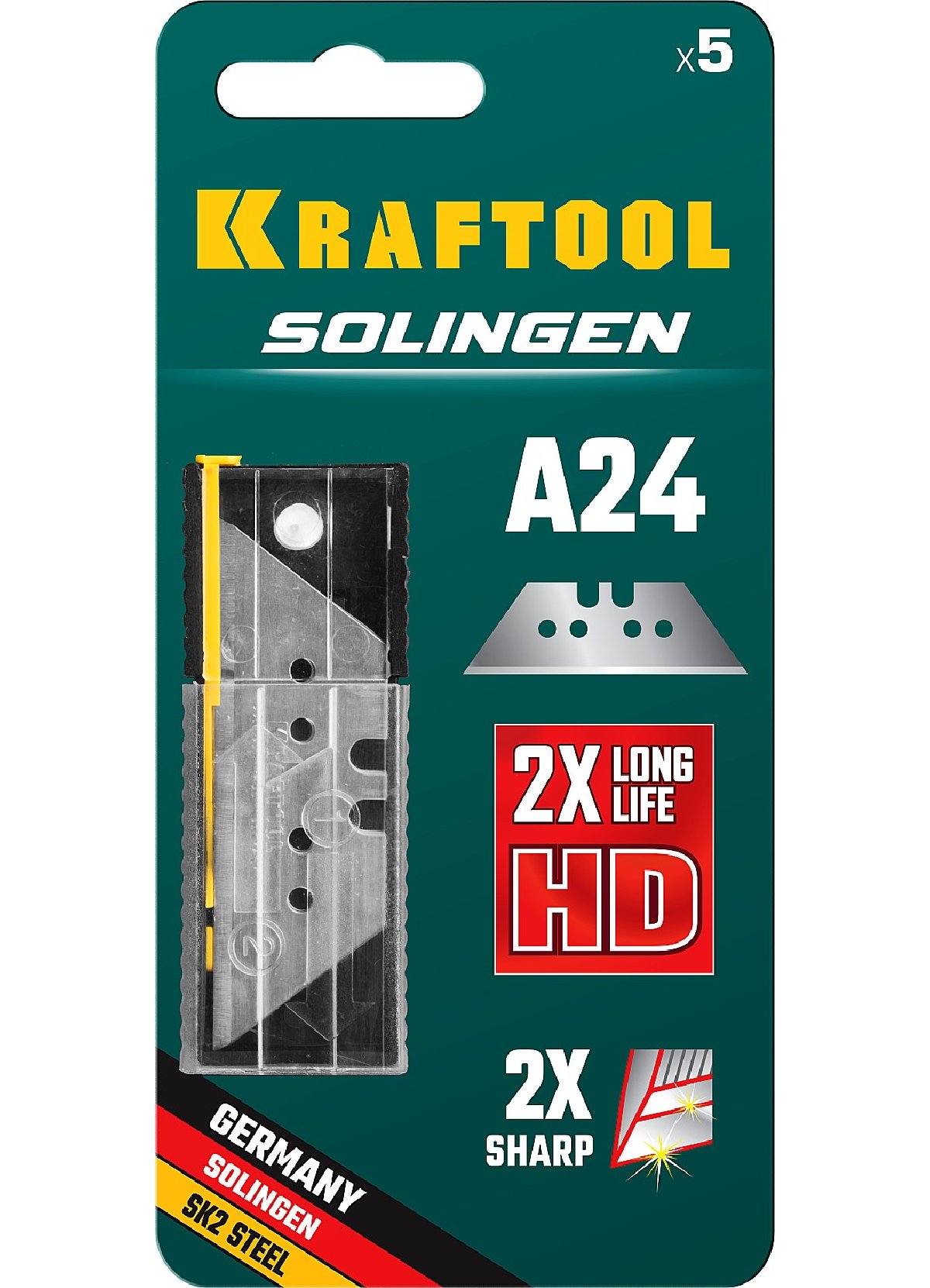 Трапециевидные лезвия KRAFTOOL Solingen А24 5 шт. (09625-S5_z02)