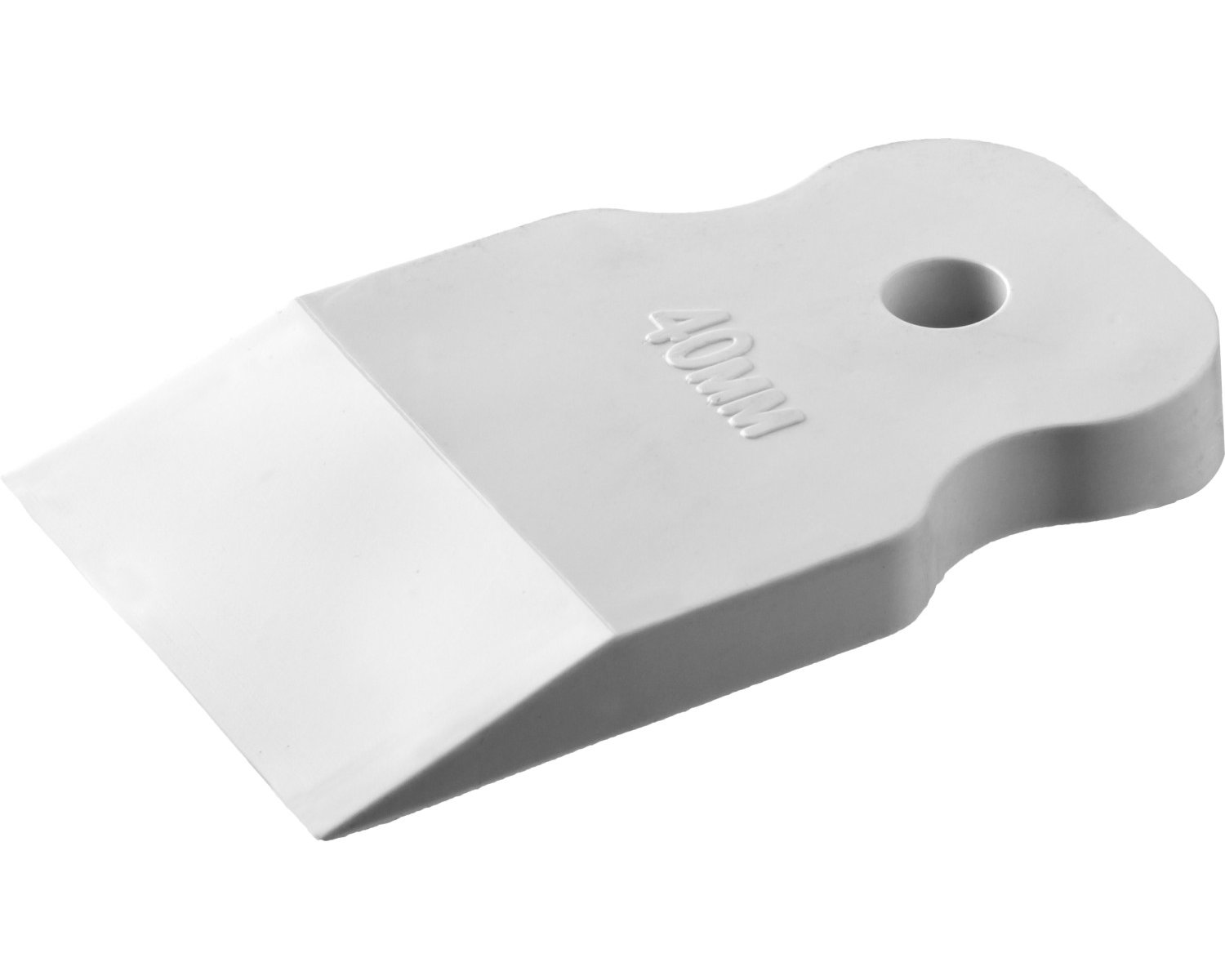 Белый резиновый шпатель STAYER 40 мм для затирки швов эластичный (1027-40)