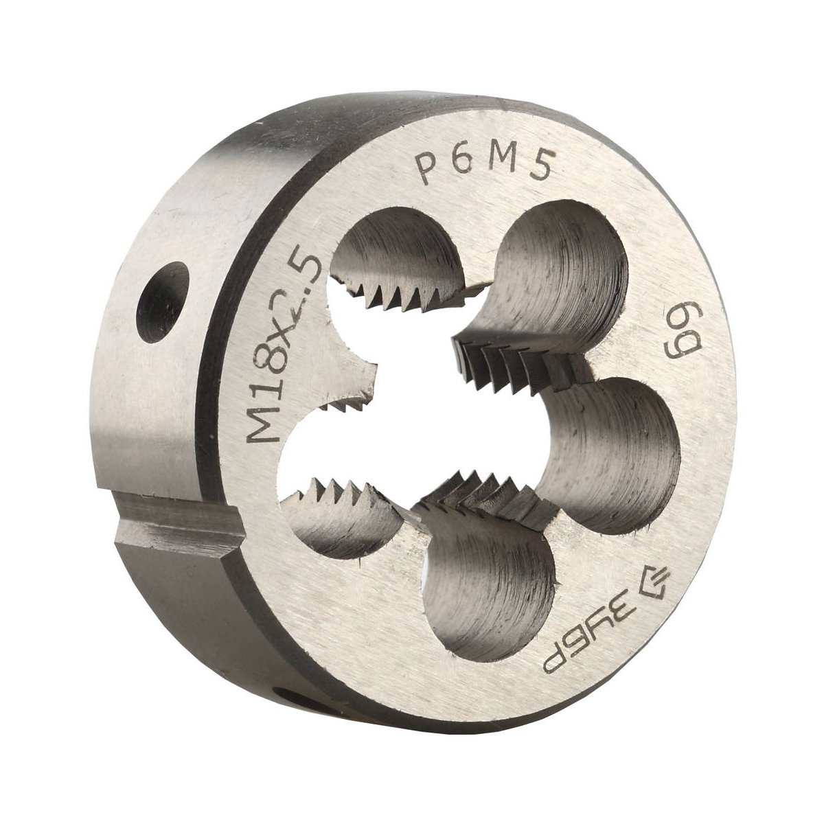 ЗУБР М18x2.5мм, плашка, стальР6М5, круглая машинно-ручная , (4-28023-18-2.5)