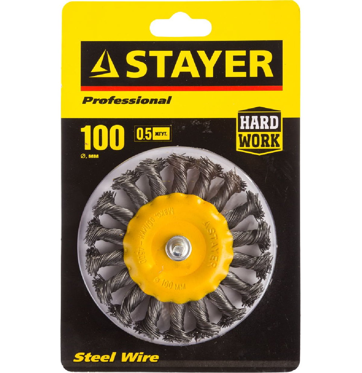 STAYER O 100 мм, щетка дисковая для дрели (35115-100)