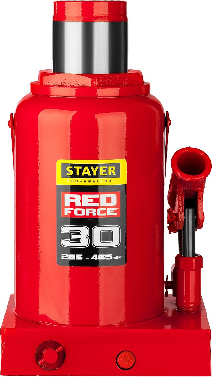 Гидравлический бутылочный домкрат STAYER RED FORCE 30т 285-465 мм 43160-25 (43160-30_z01)