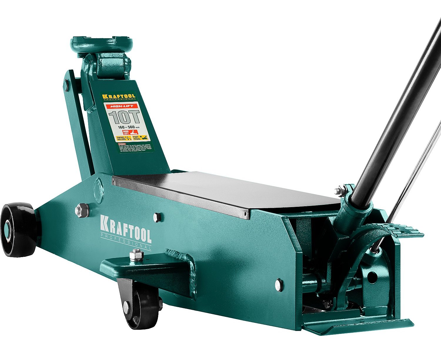 Подкатной домкрат для тяжелой техники KRAFTOOL HIGH-LIFT 10т 160-560мм (43455-10)