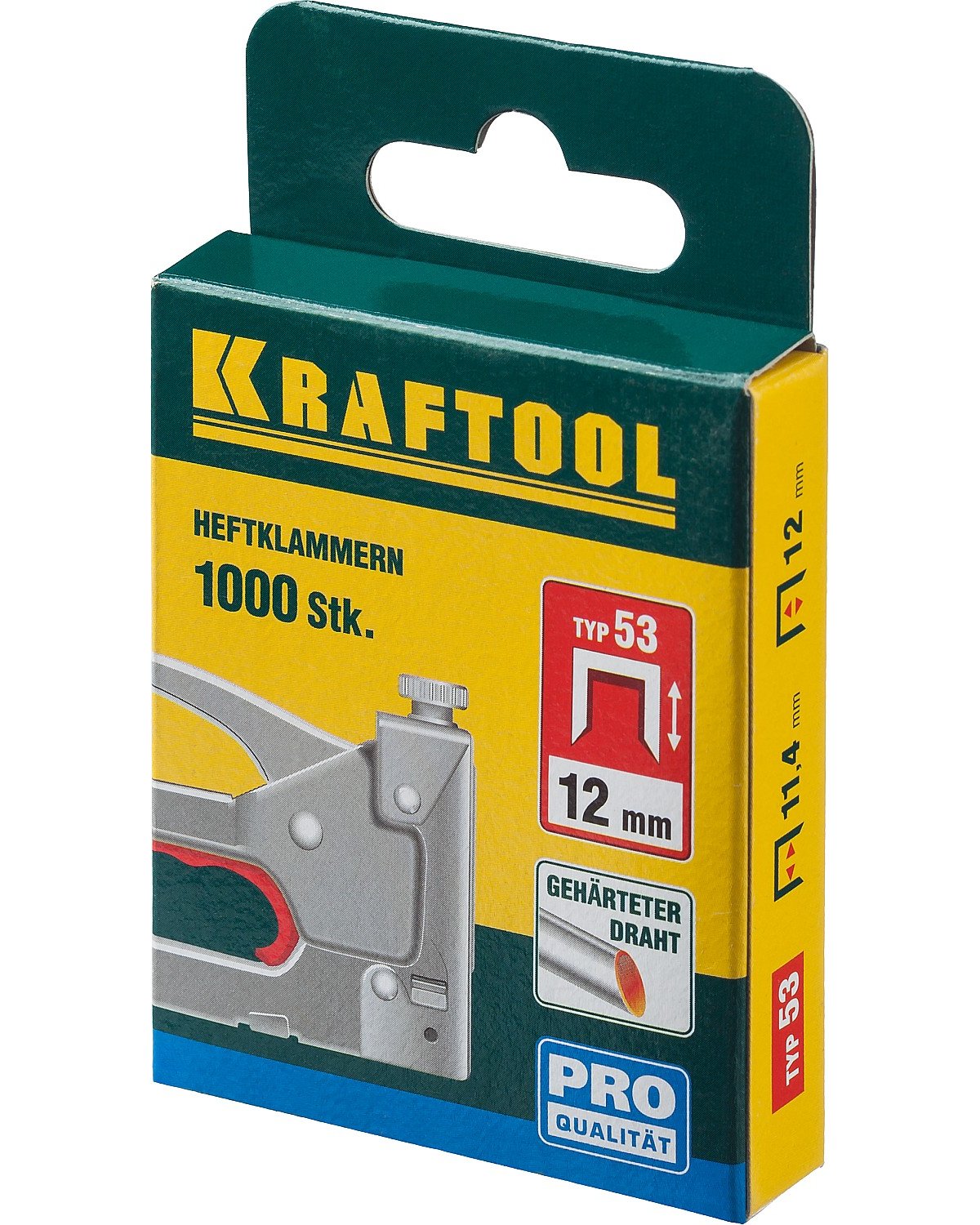 Скобы для степлера KRAFTOOL узкие тип 53 12 мм 1000 шт. (31670-12)