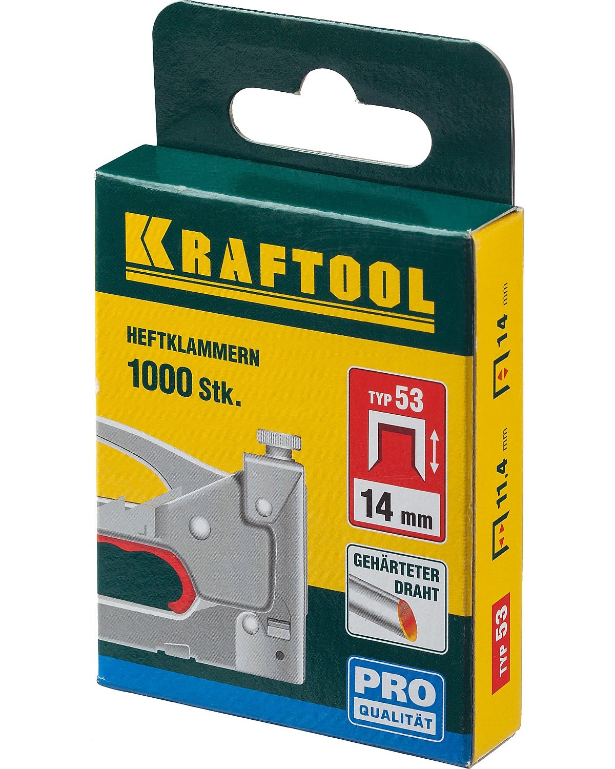 Скобы для степлера KRAFTOOL узкие тип 53 14 мм 1000 шт. (31670-14)