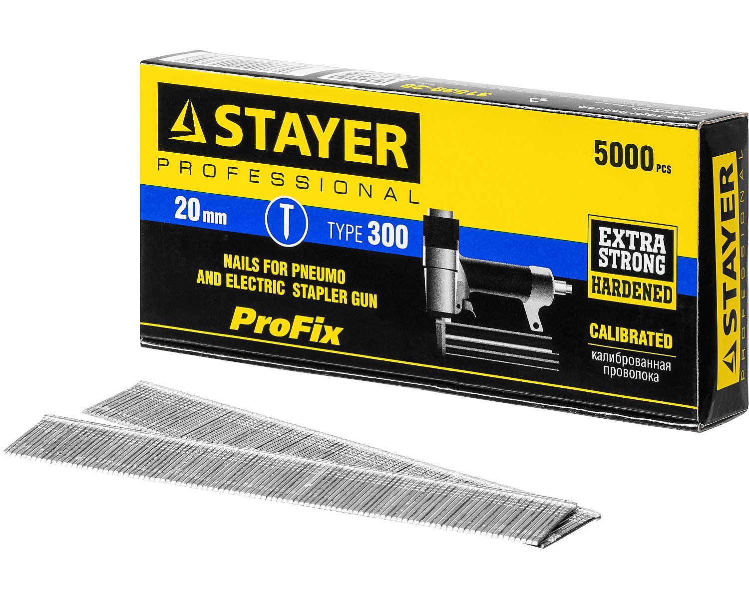 Гвозди для нейлера STAYER тип 300 20 мм 5000 шт. (31530-20)