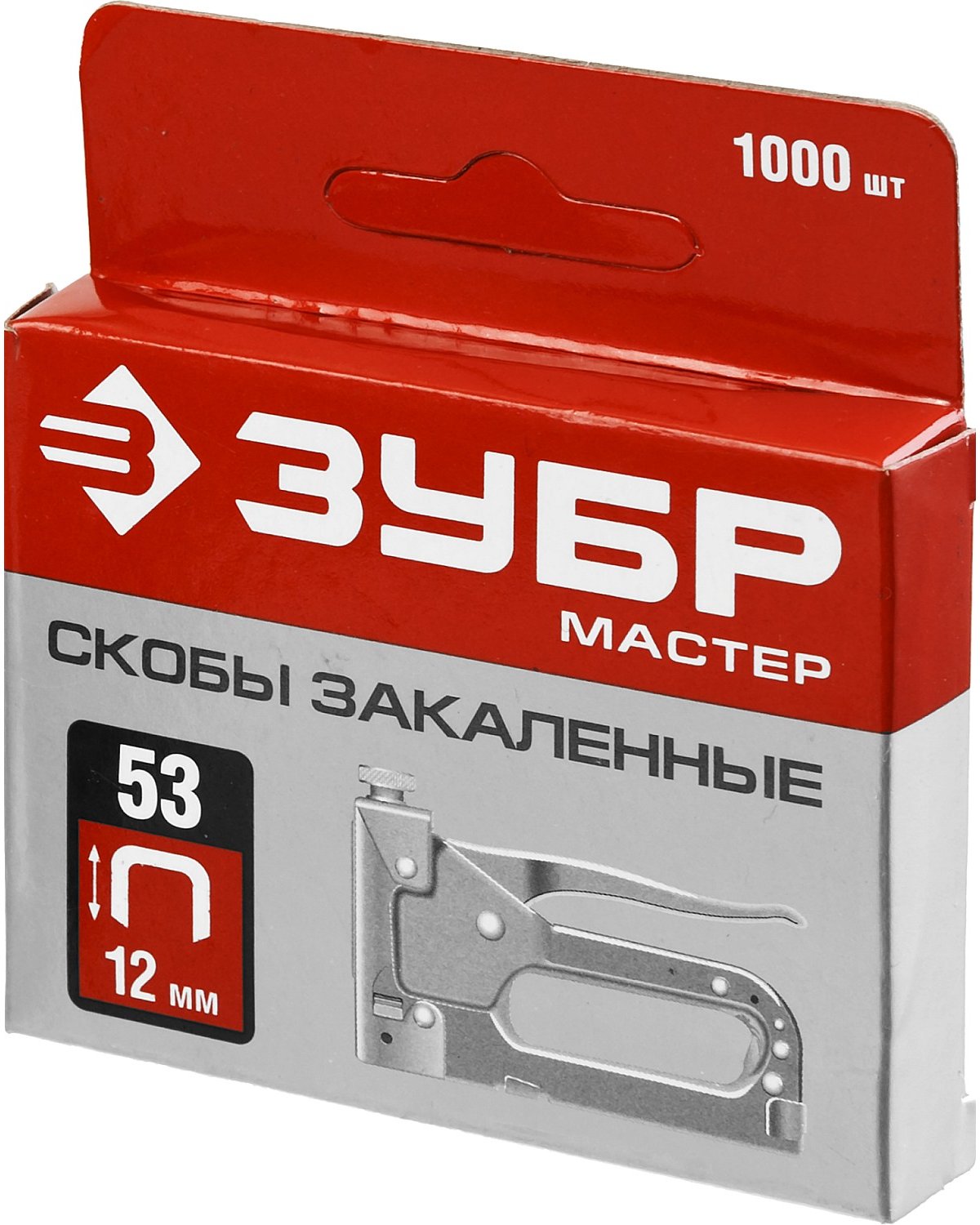 Узкие скобы для степлера ЗУБР тип 53 12 мм 1000 шт. (31625-12)