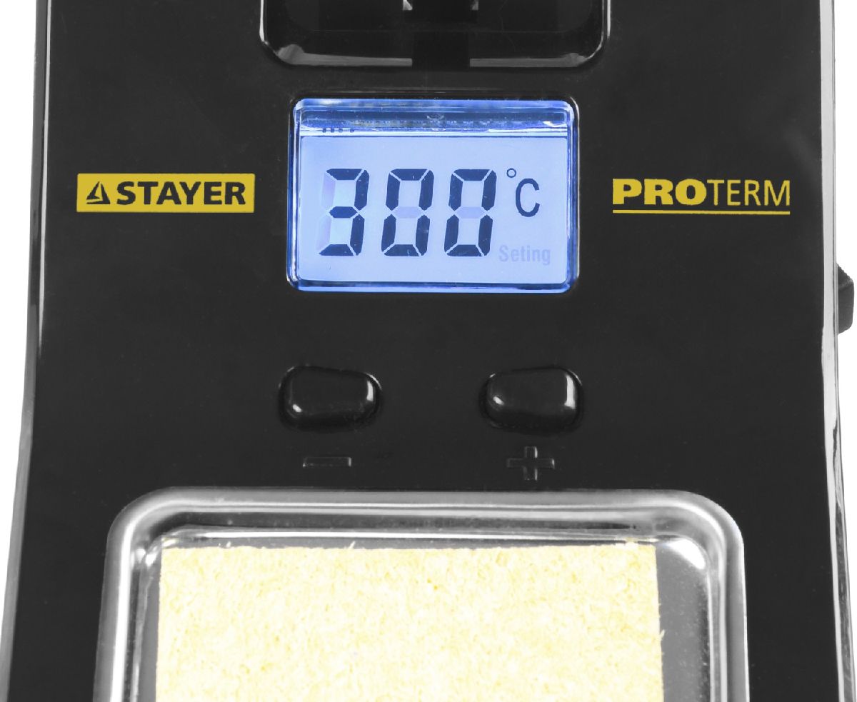 Цифровая паяльная станция STAYER PROTerm 160-520C шаг 10C 48 Вт (55370)