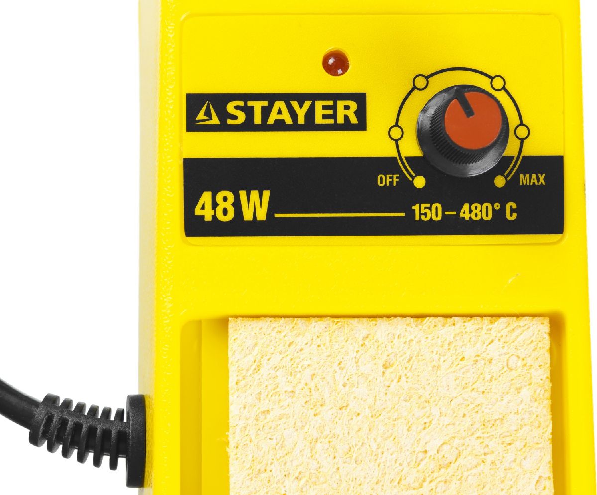 Аналоговая паяльная станция STAYER MAXTerm 100-450C 48Вт (55371)