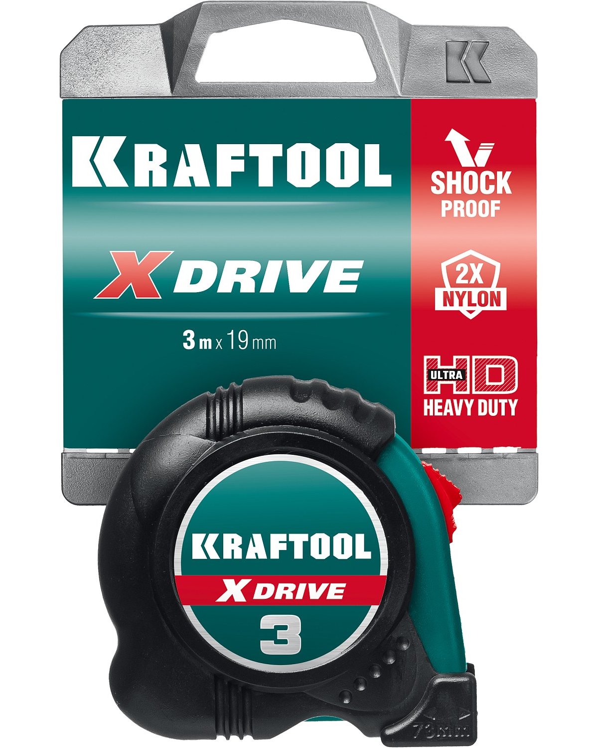 Рулетка KRAFTOOL X-Drive 3м х 19мм (34122-03-19_z02)