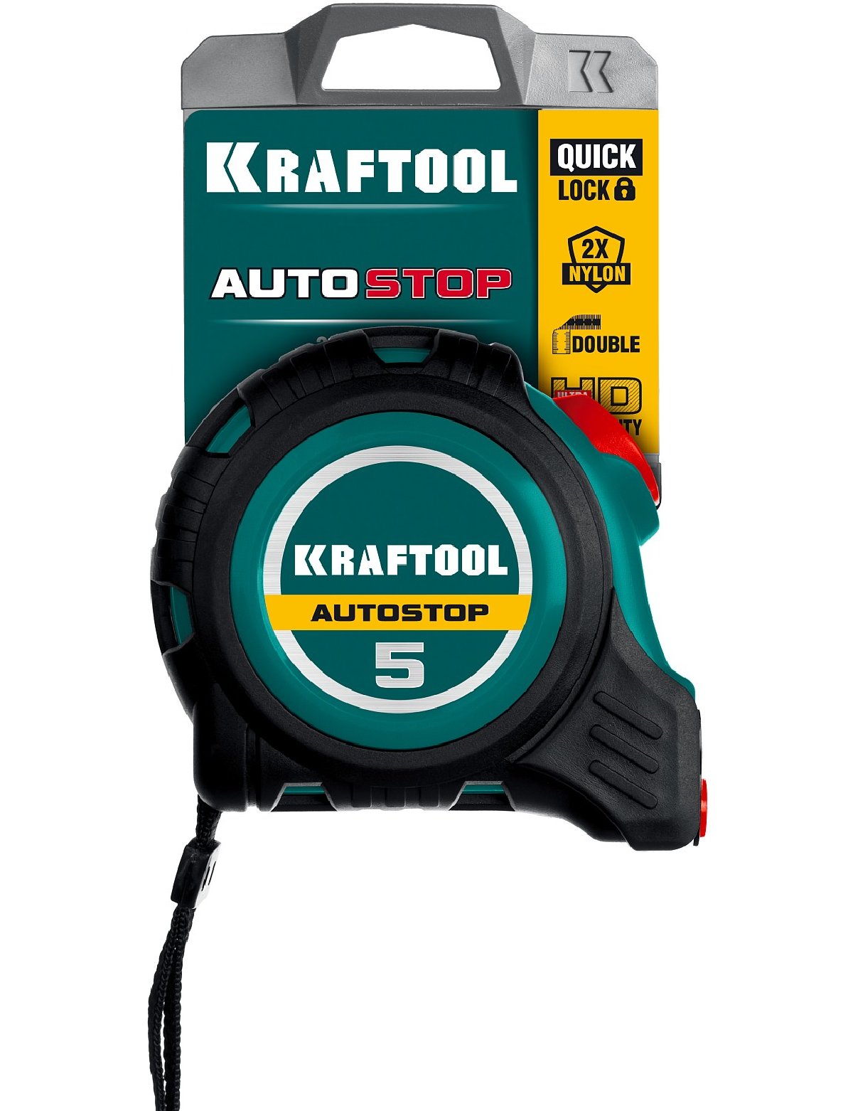 Профессиональная рулетка с автостопом KRAFTOOL AutoStop 5м х 19мм (3412-5-19)