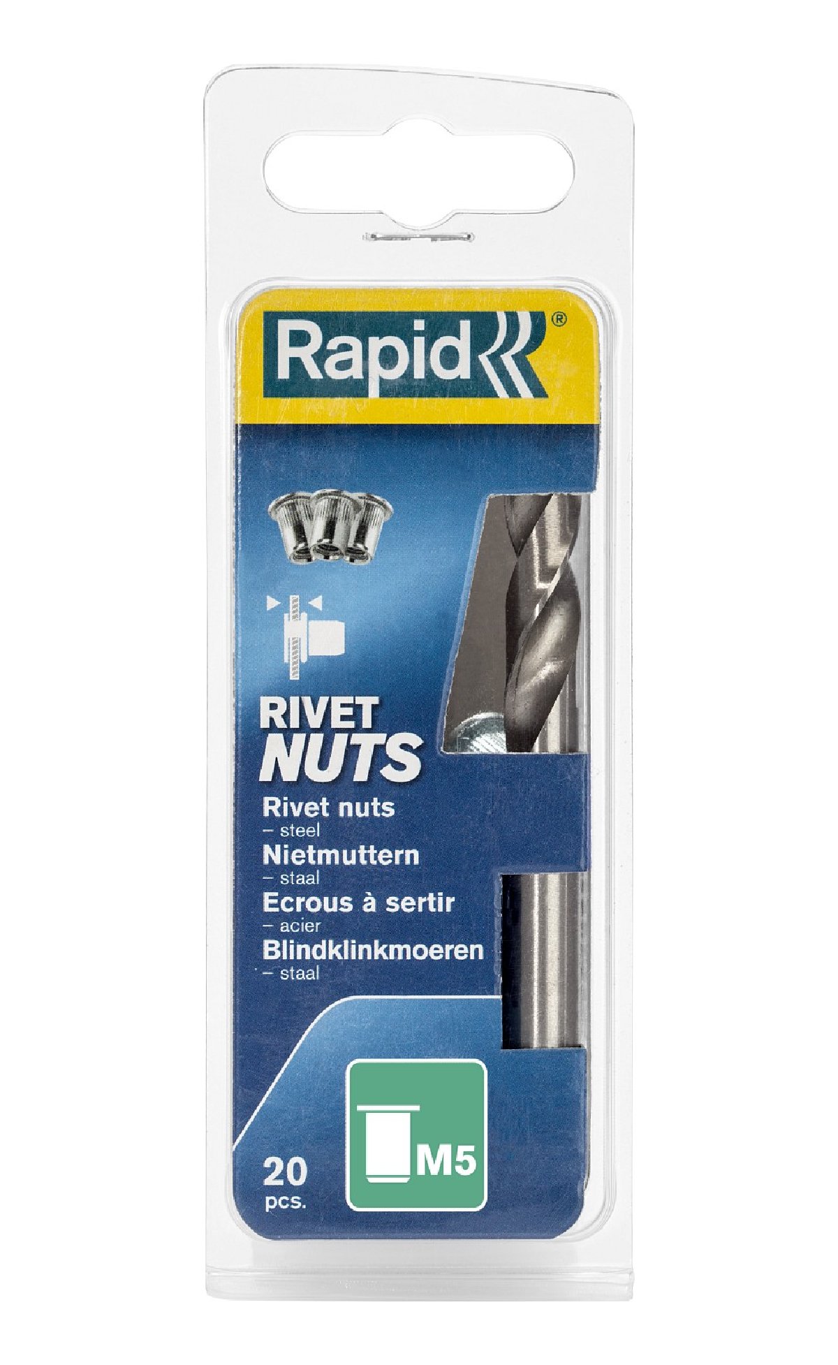 RAPID R Rivets заклепка резьбовая М5, 20 шт (5000672)