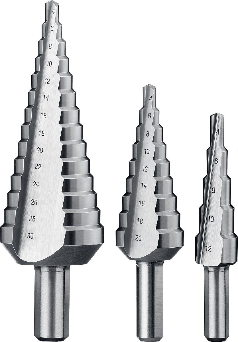 ЗУБР 3 шт., 4-30мм, набор ступенчатых сверл, сталь Р6М5, , серия Профессионал (29670-4-30-H3_z01)