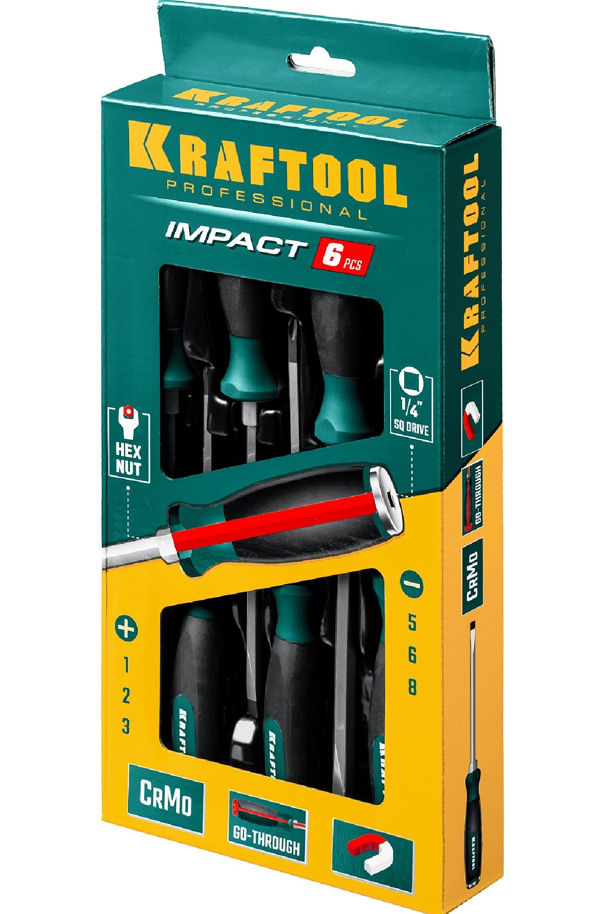 Набор ударных отверток KRAFTOOL Impact 6 предм. (25025)