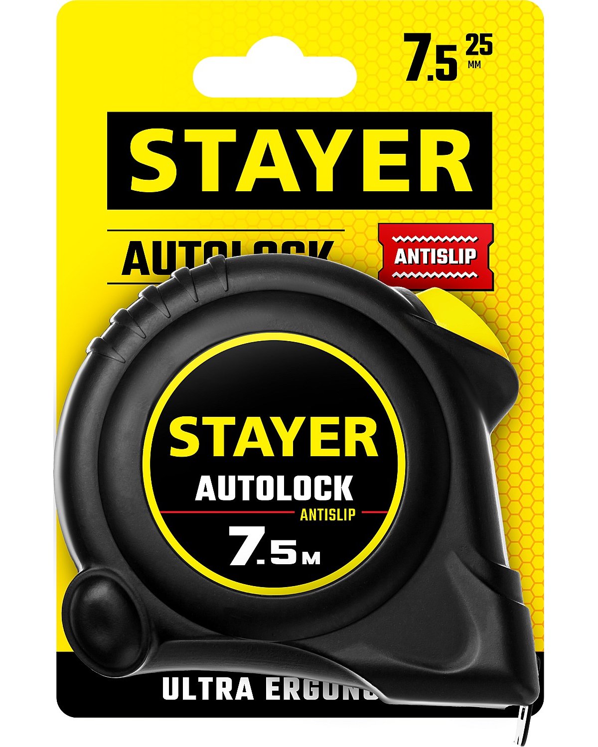 Рулетка с автостопом STAYER АutoLock 7.5м х 25мм (2-34126-07-25_z02)