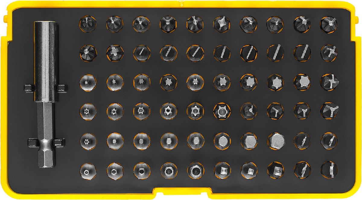 Набор бит STAYER SuperUniversal с магнитным адаптером 61 шт. (26084-H61)