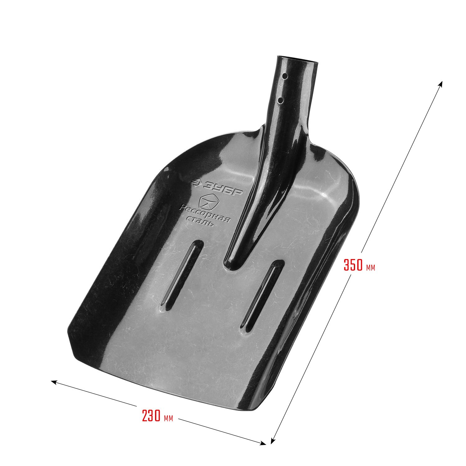 Совковая лопата с ребрами жесткости ЗУБР ПРОФИ-5, ЛСП, без черенка (39452)