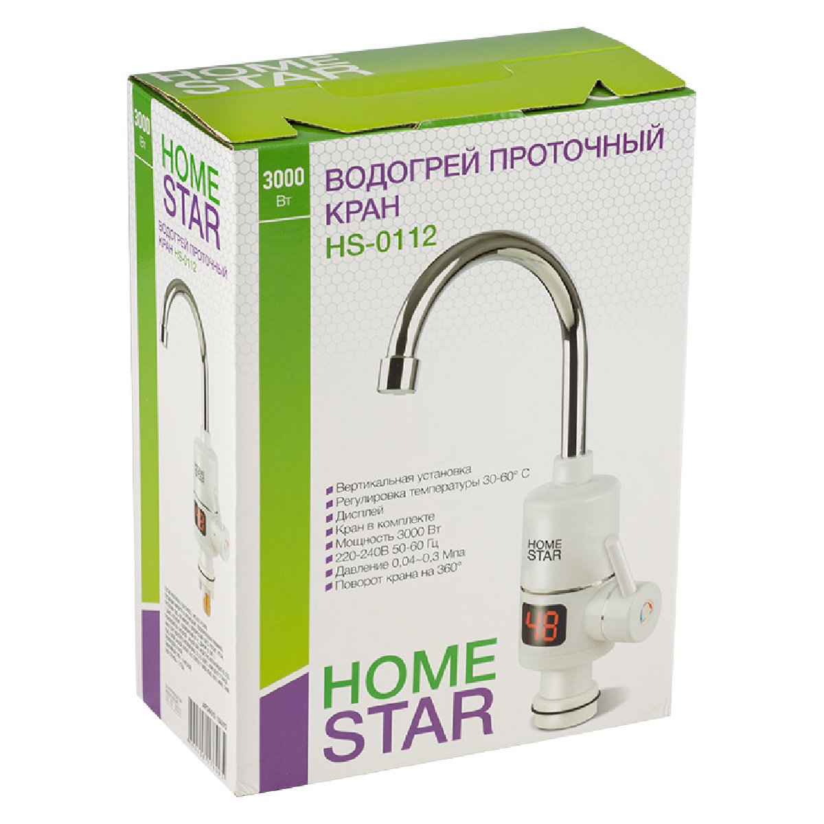 Водогрей проточный кран HomeStar HS-0112 (104392)