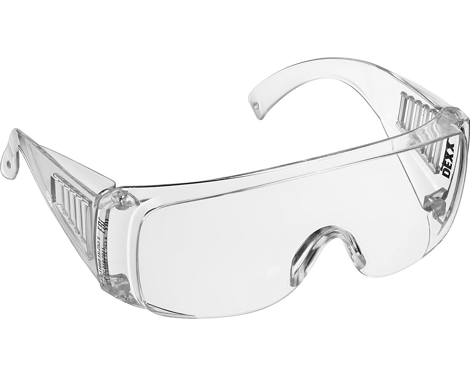 Защитные прозрачные очки DEXX широкая монолинза с дополнительной боковой защитой и вентиляцией, открытого типа, _z02 (11050_z02)