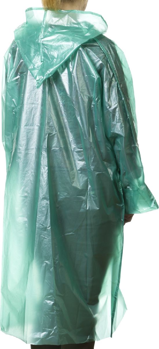 Плащ-дождевик STAYER S-XL зеленый полиэтилен 50 микрон (11610)