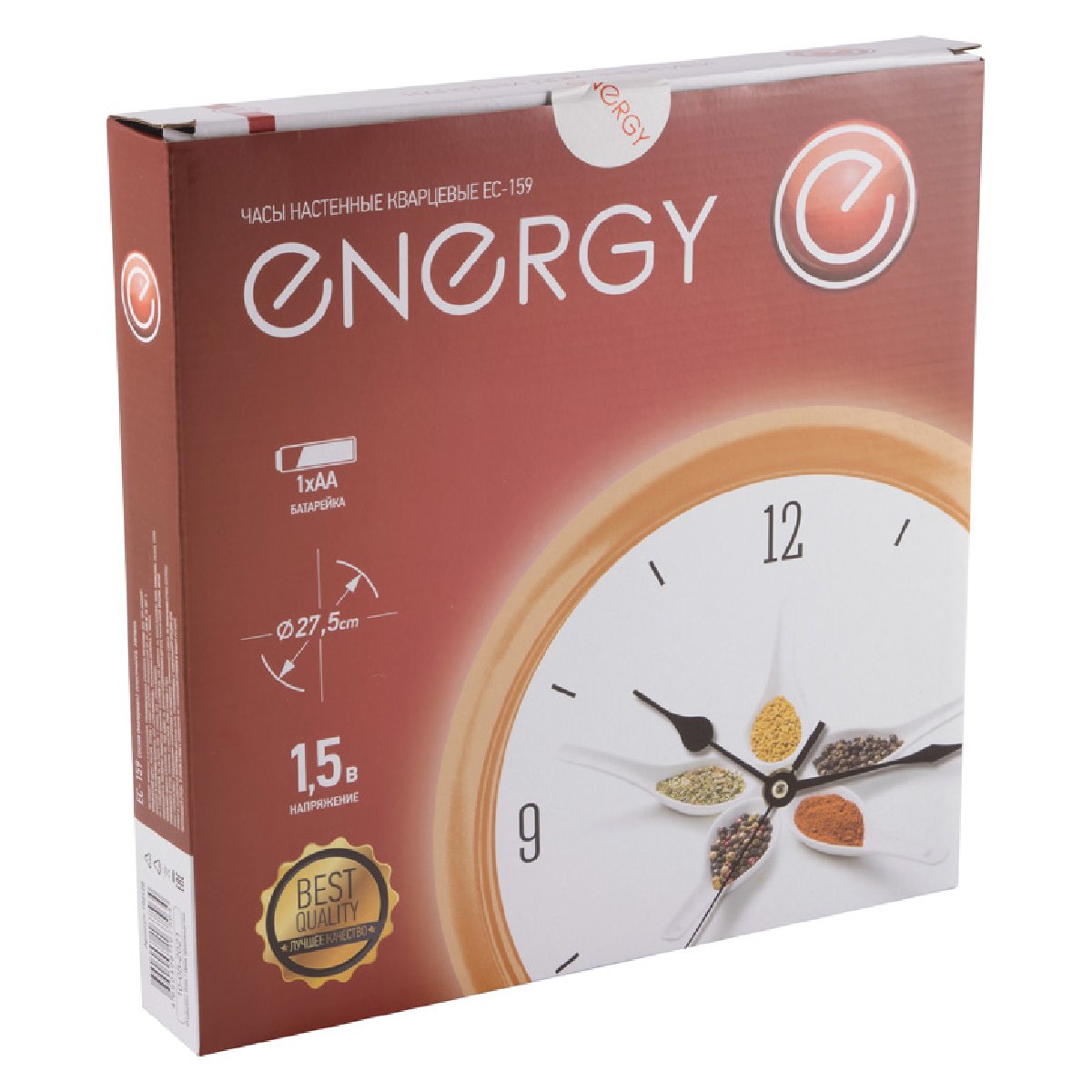 Часы настенные кварцевые ENERGY модель ЕС-159 (102120)