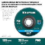          12522,2 P60 KRAFTOOL ZIRCON Inox-Plus (36594-125-60)