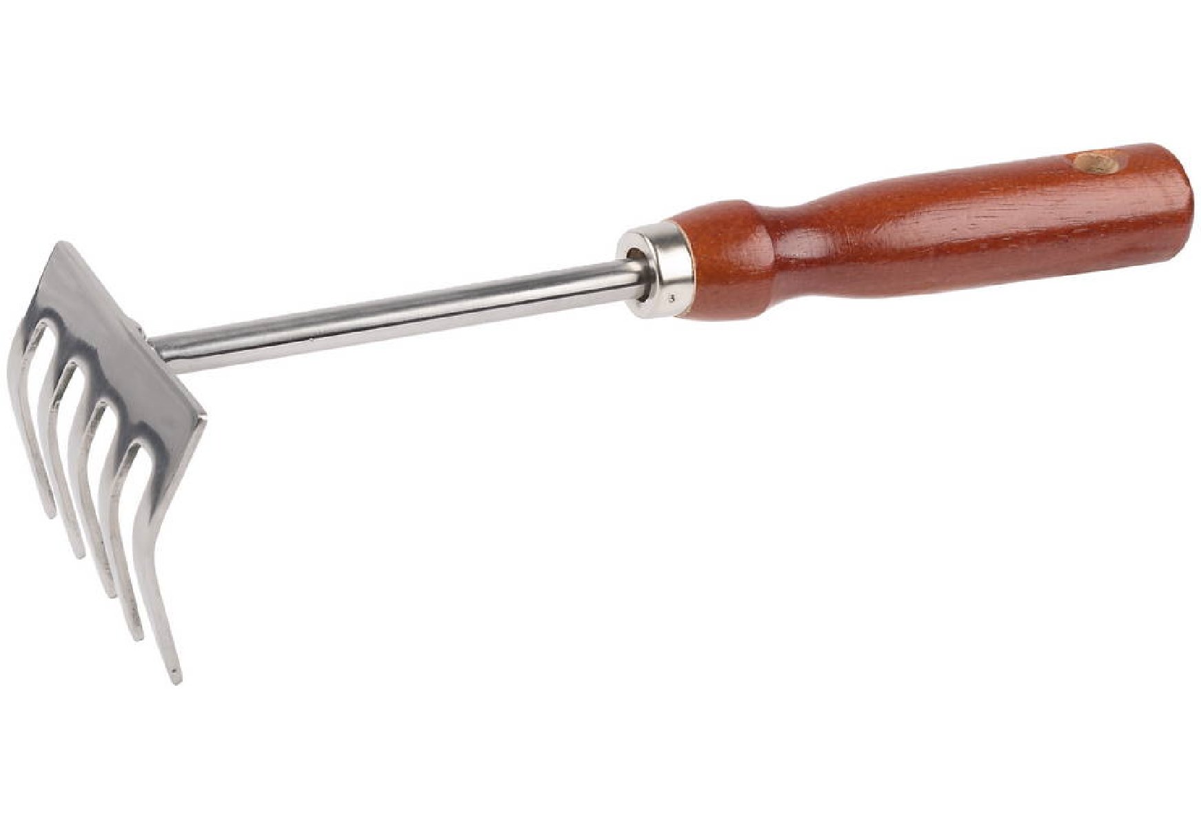 Ручные грабельки GRINDA 250 мм, нержавеющая сталь, деревянная ручка (8-421149_z01)