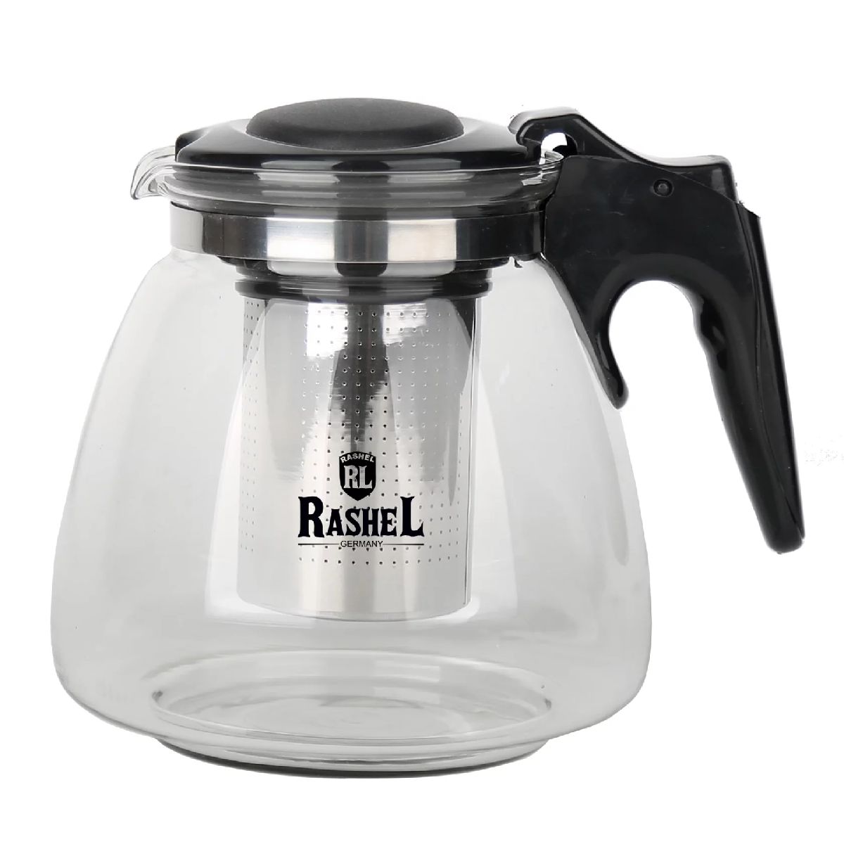 Чайник заварочный RASHEL R-6109, жаропрочное стекло, 0.9 л