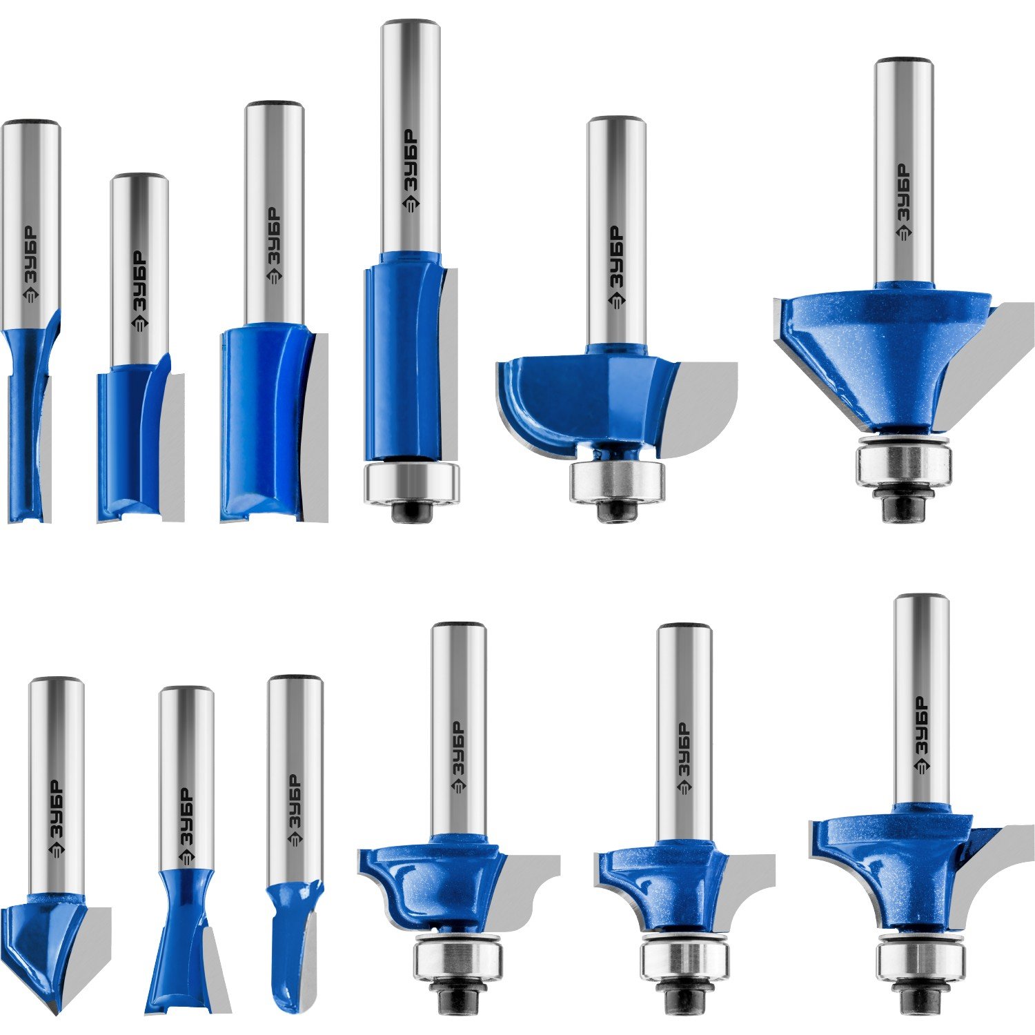 ЗУБР12шт, набор профильных фрез по дереву, , серия Профессионал (28796-H12)