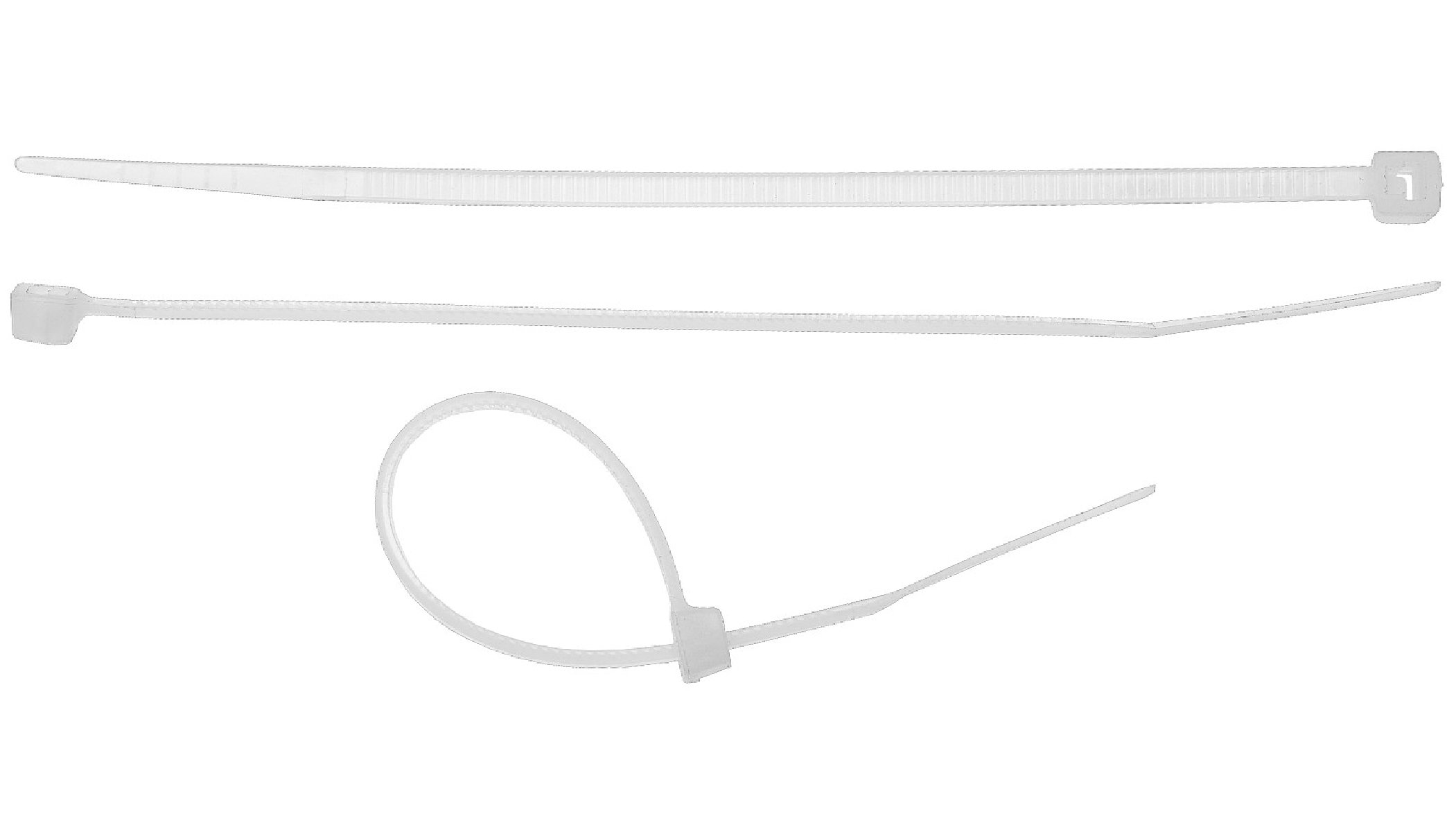 Хомуты-стяжки STAYER Professional нейлоновые белые (РА66) 3.5 х 200 мм. 50 шт. (3785-20)
