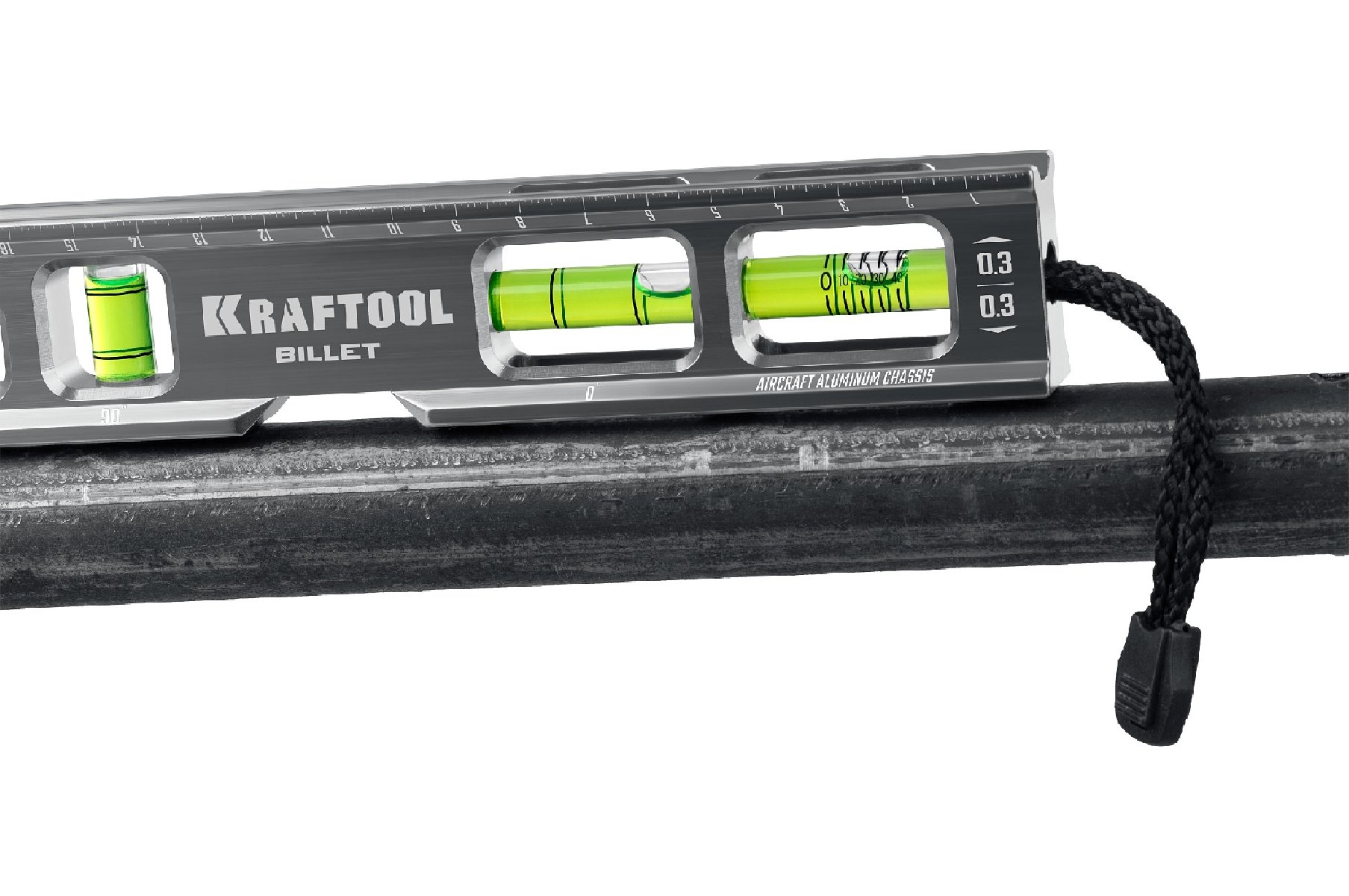 Брусковый магнитный уровень Kraftool 8-в-1 20 см Billet (34790)