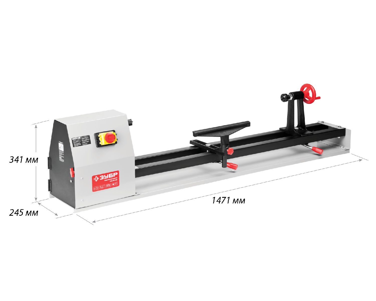 Токарный станок по дереву ЗУБР 1000 мм (ЗСТД-350-1000)