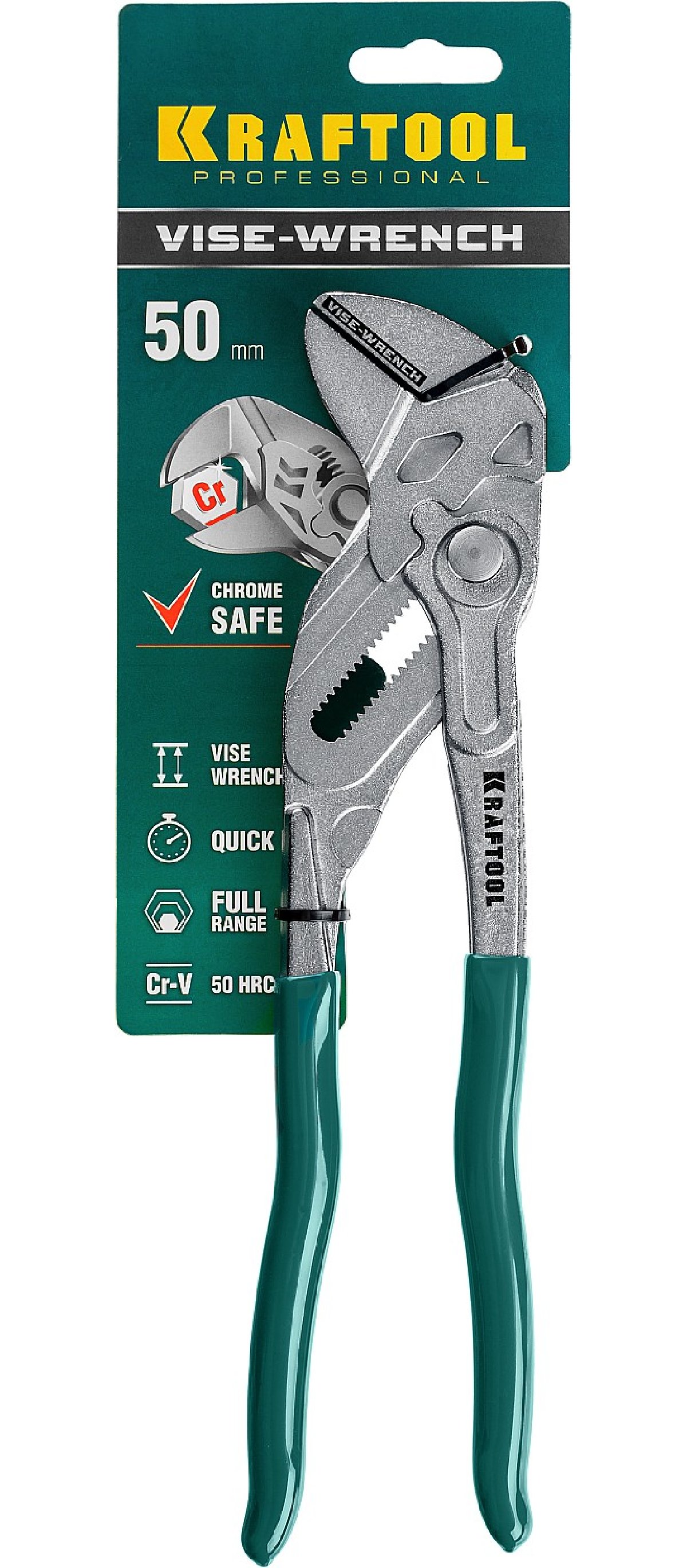 Клещи переставные-гаечный ключ KRAFTOOL 250 мм Vise-Wrench (22065)