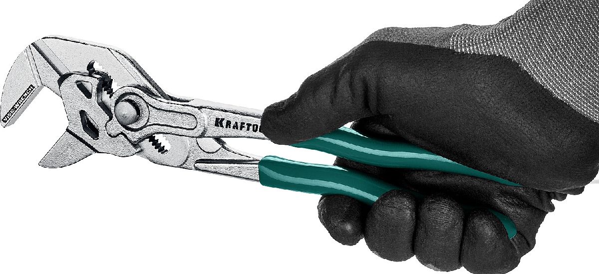 Клещи переставные-гаечный ключ KRAFTOOL 250 мм Vise-Wrench (22065)