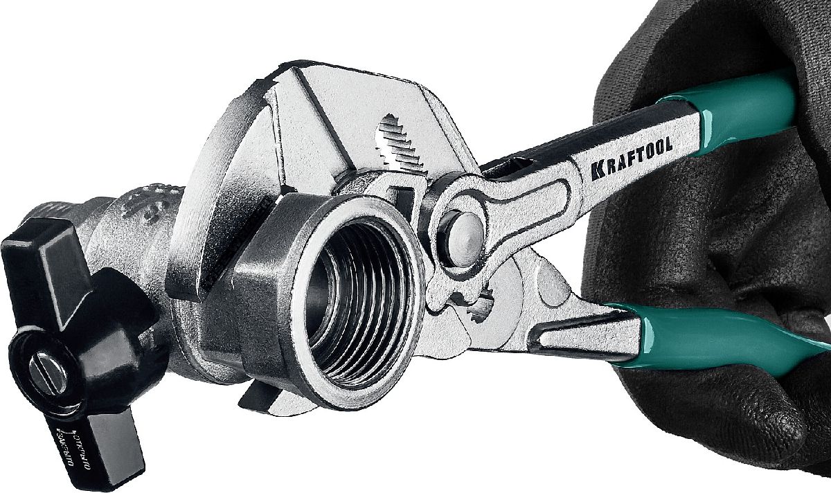 Клещи переставные-гаечный ключ KRAFTOOL 250 мм Vise-Wrench (22065)